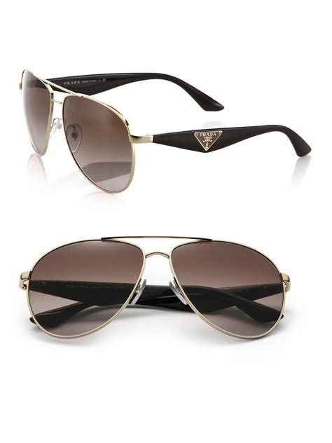 prada gold aviator sunglasses|prada aviator sunglasses sale.